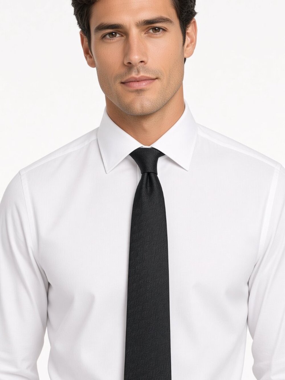 Requirements BlackTextured Necktie Burgundy Lined Mens Tie